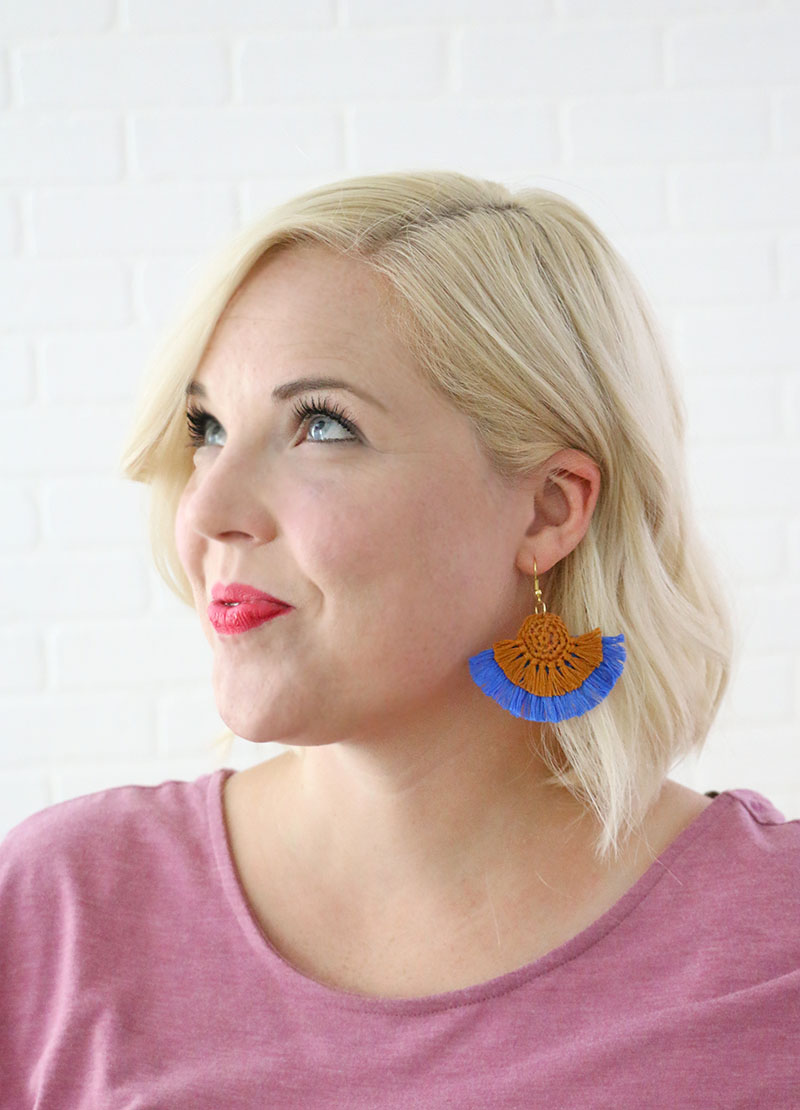 diy statement earrings - crochet earrings free pattern