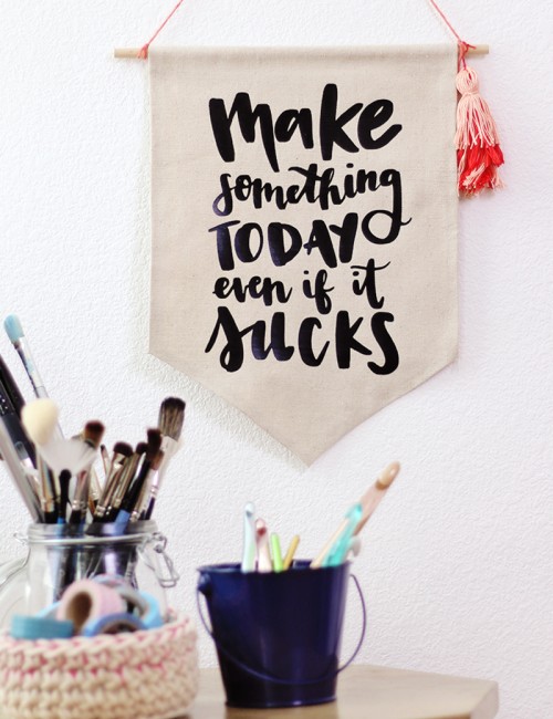 "make something today even if it sucks" free cut file for silhouette or cricut