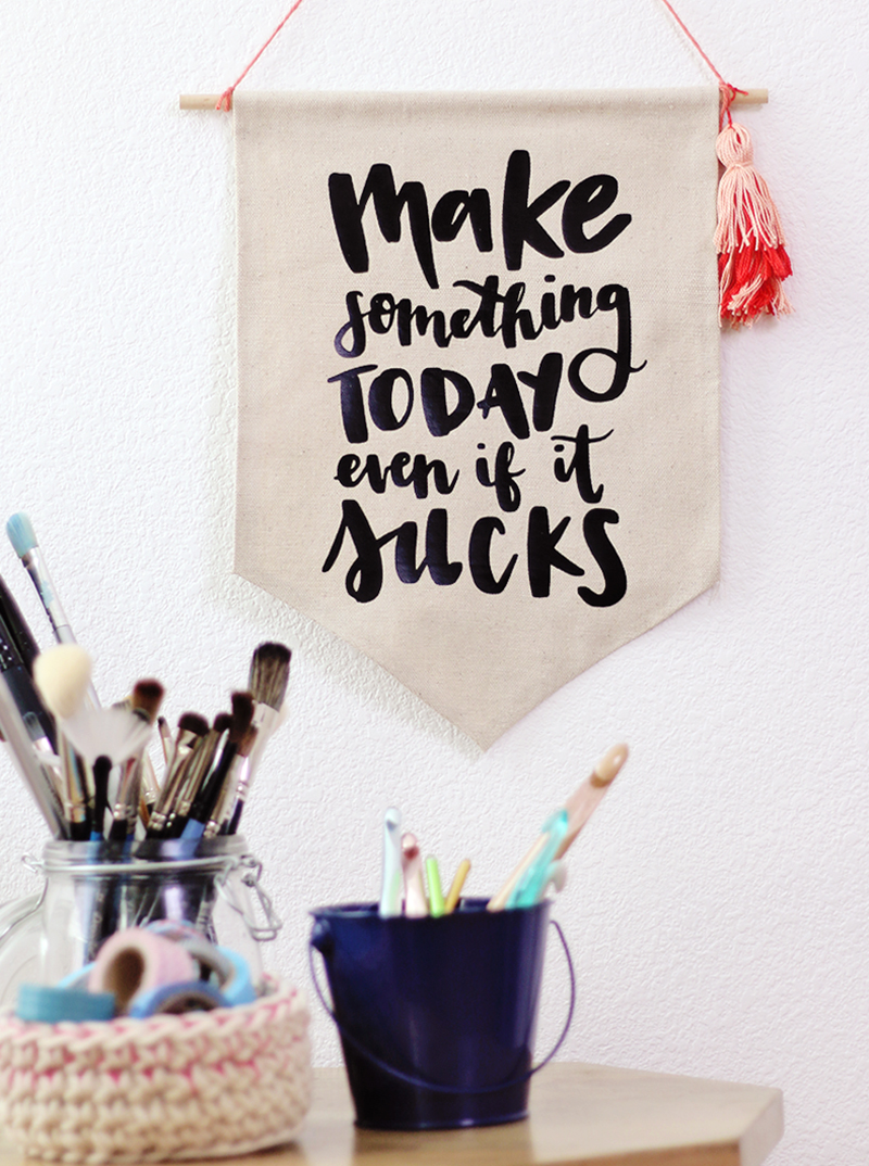 "make something today even if it sucks" free cut file for silhouette or cricut
