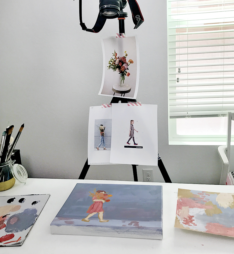 reference photos - acrylic painting technique
