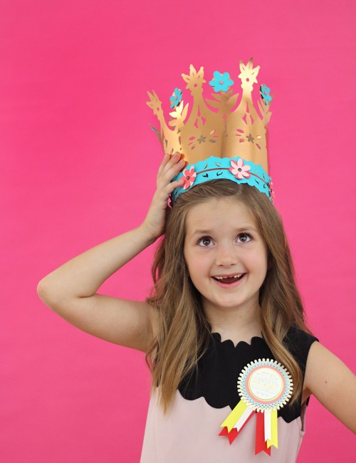 birthday party crown - diy paper crown