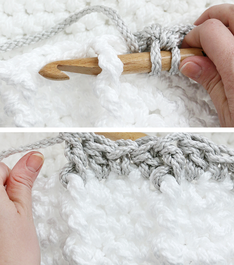 front post stitch crochet