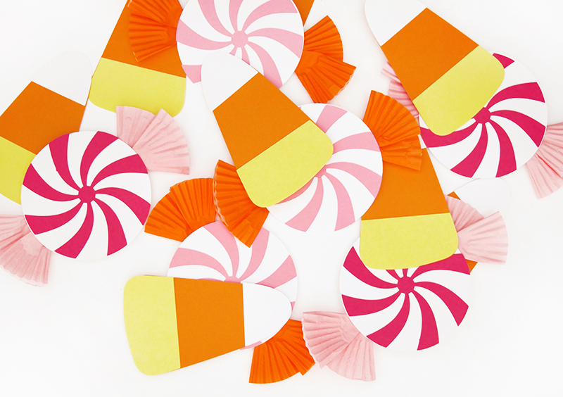 paper candy - diy halloween candy garland