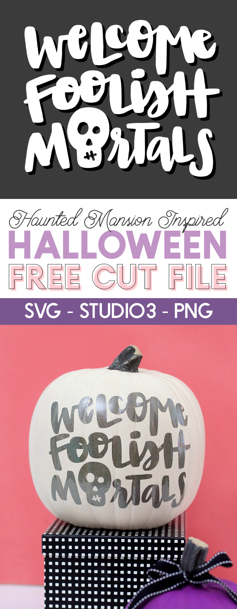 Download Haunted Mansion Inspired Pumpkin Craft - Free SVG Cut File ...