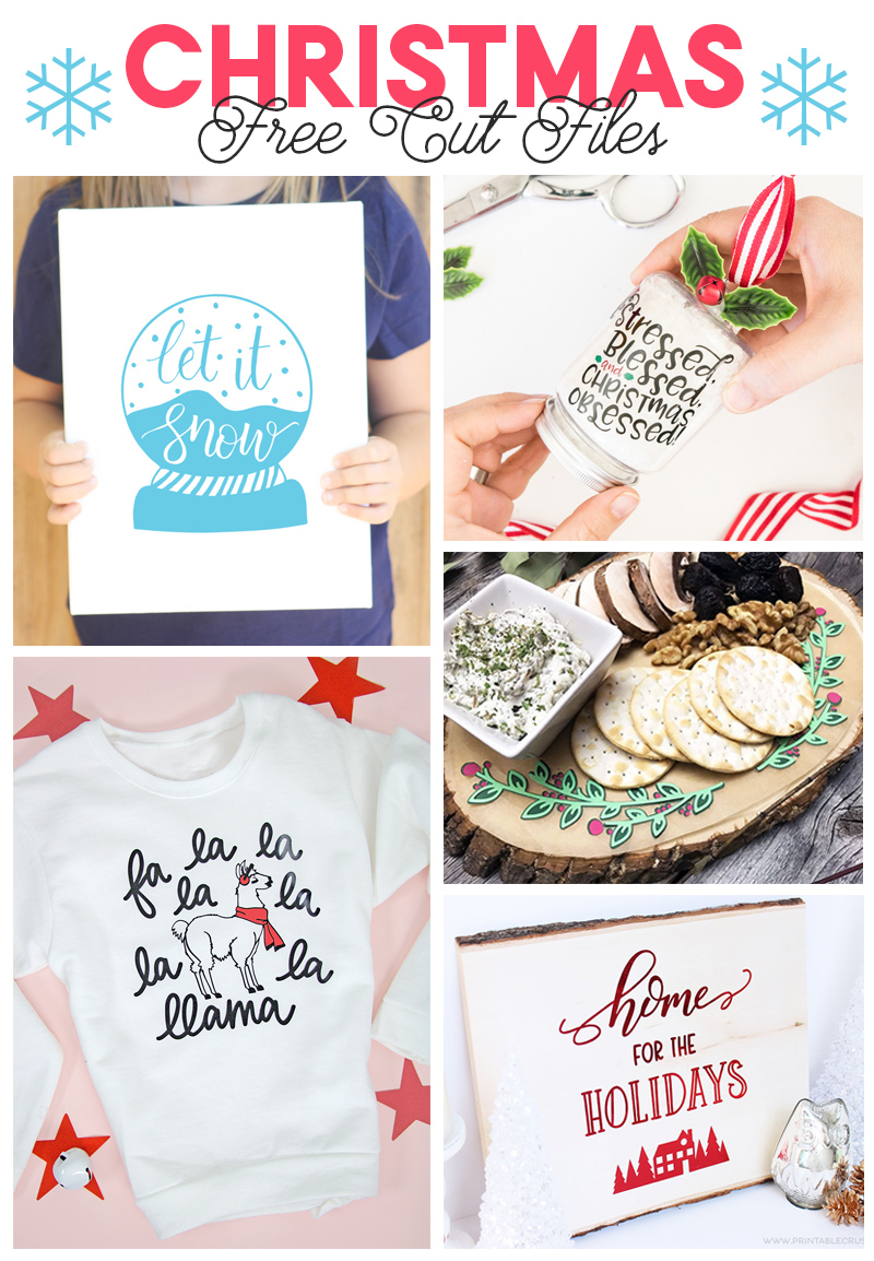 free Christmas cut files to use with your silhouette or cricut