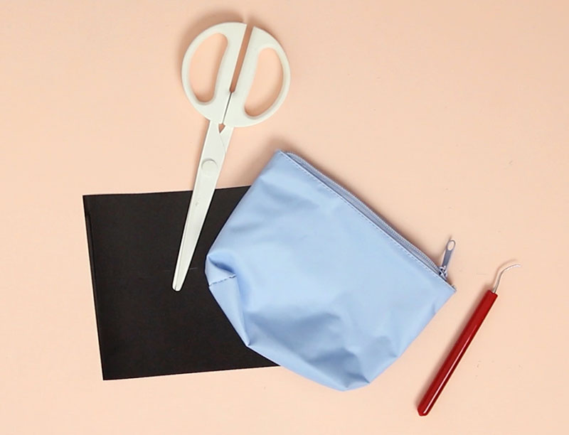 DIY fabric pouch supplies - custom makeup bag gift idea