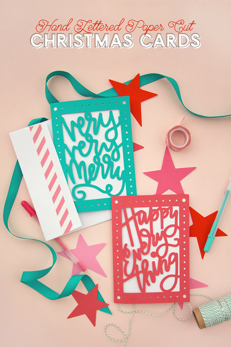 Download Hand Lettered Paper Cut Christmas Cards At Crafts Unleashed Persia Lou