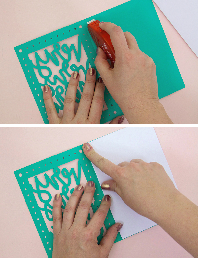 Paper Cut Christmas Card DIY - Free SVG Cut Files - Persia Lou