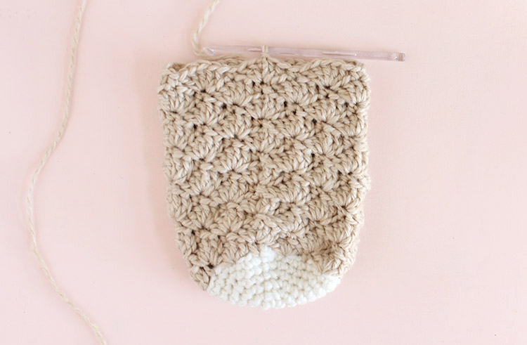 christmas stocking crochet step three