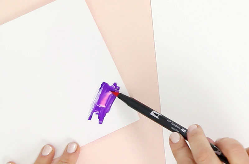 diy tombow blending palette