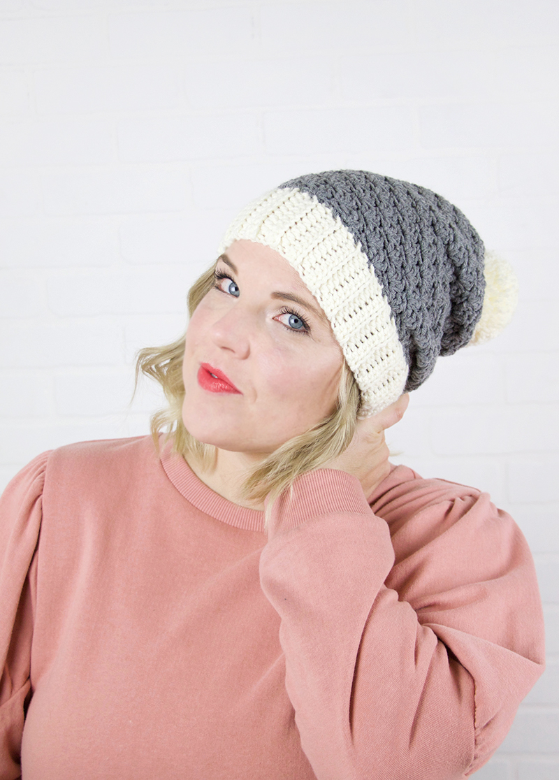 slouch shell crochet hat pattern