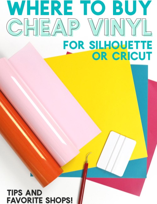 where to buy cheap vinyl and craft vinyl supplies for silhouette or cricut