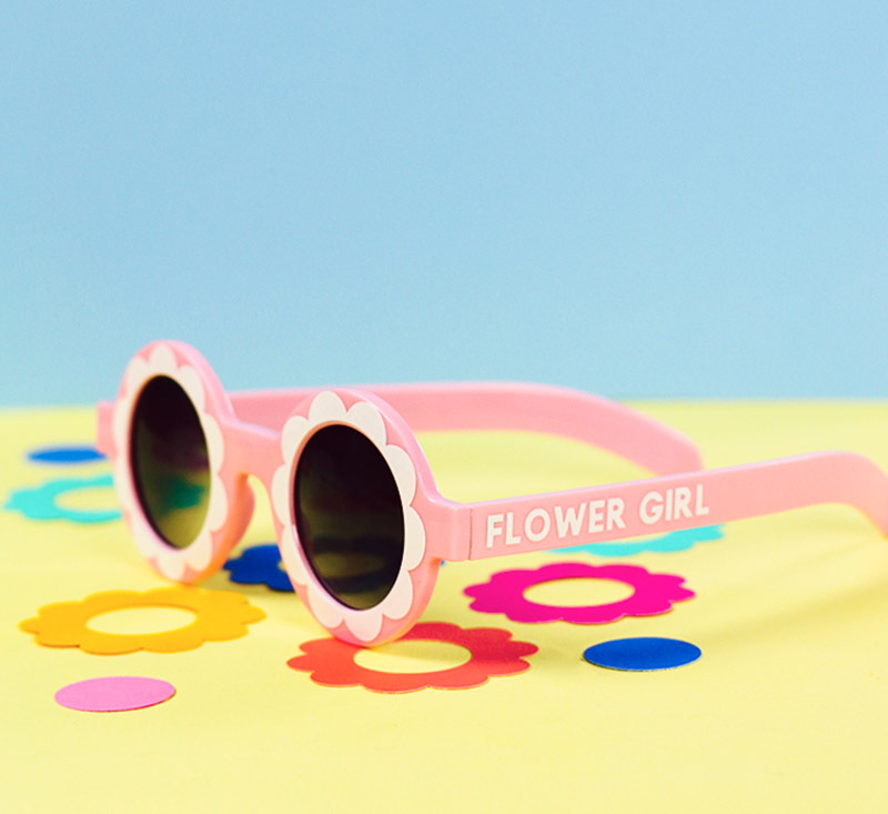 diy flower girl custom sunglasses