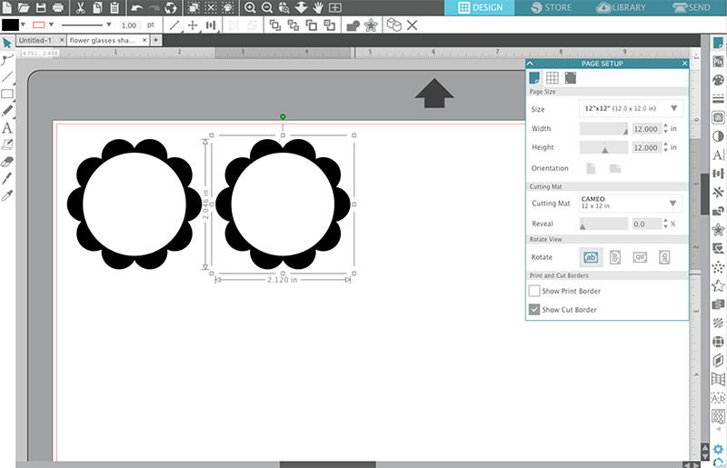 scale decal to fit on diy custom flower sunglasses