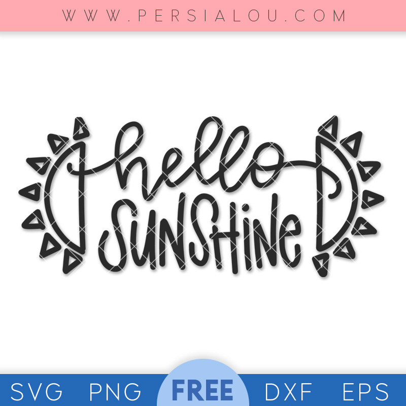 free hello sunshine svg design
