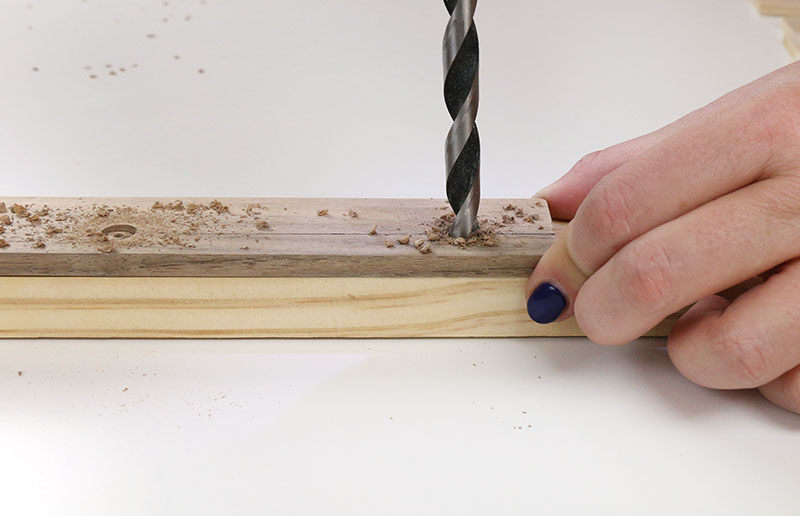 drill magnet holes for magnetic print hanger