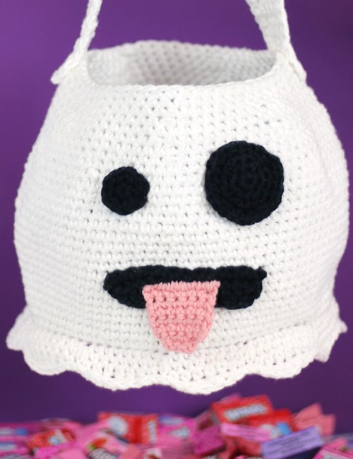 cute crochet ghost bag free halloween crochet pattern