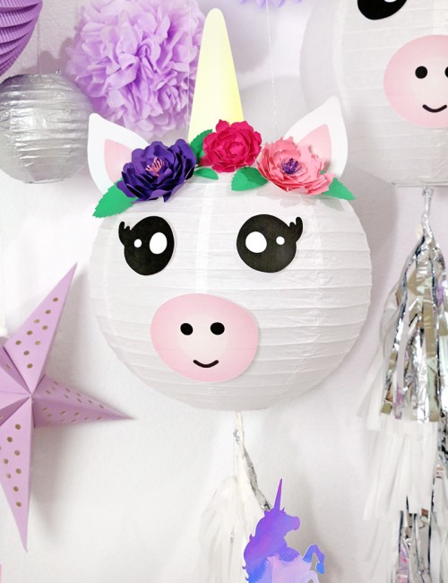 diy unicorn lantern unicorn party decorations