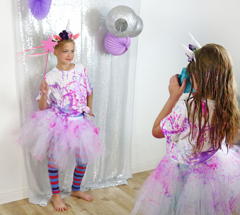 unicorn party photo booth