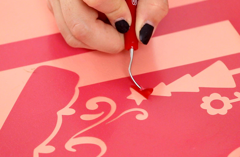 weeding vinyl for reverse canvas art