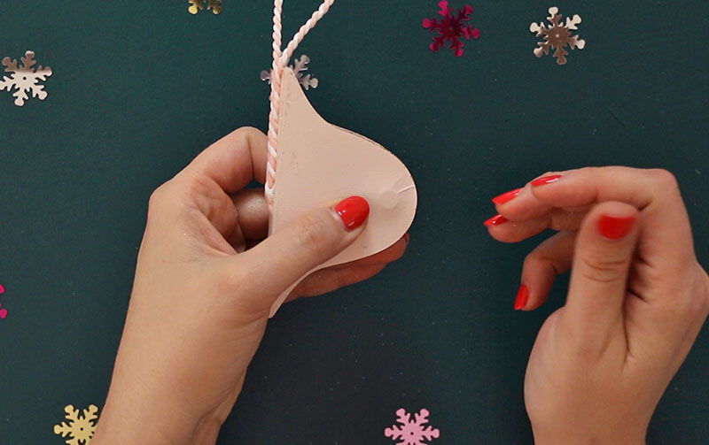 folded finished paper ornament