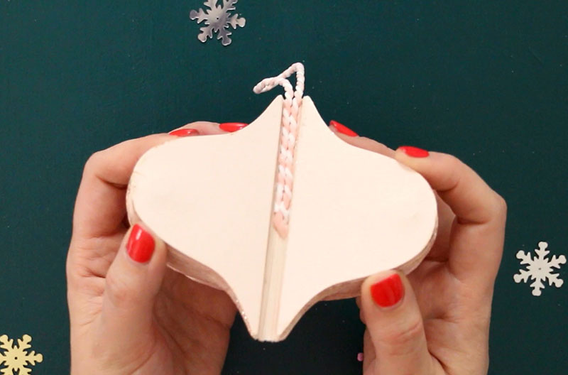 inside of open ornament