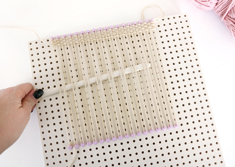 2 by 2 weaving for diy woven bag