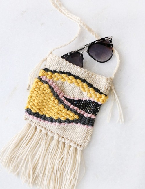 Finished DIY Woven Bag
