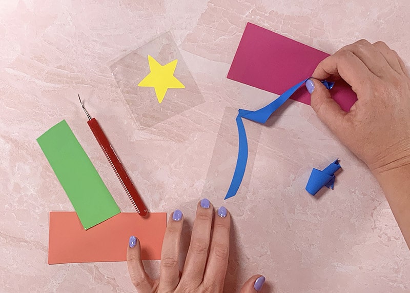 weeding happycut vinyl for shooting star cut file design