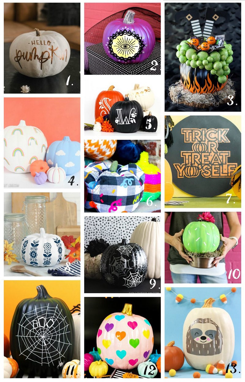 DIY Vinyl Pumpkin Crafts