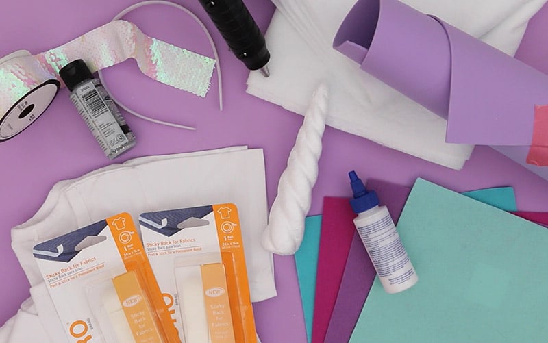 easy unicorn costume supplies