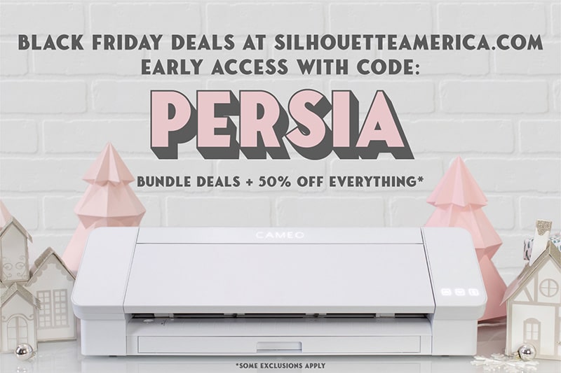 Silhouette Cameo 4 with Christmas decorations black friday sale code persia