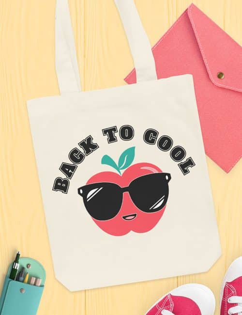diy tote bag made with back to cool svg