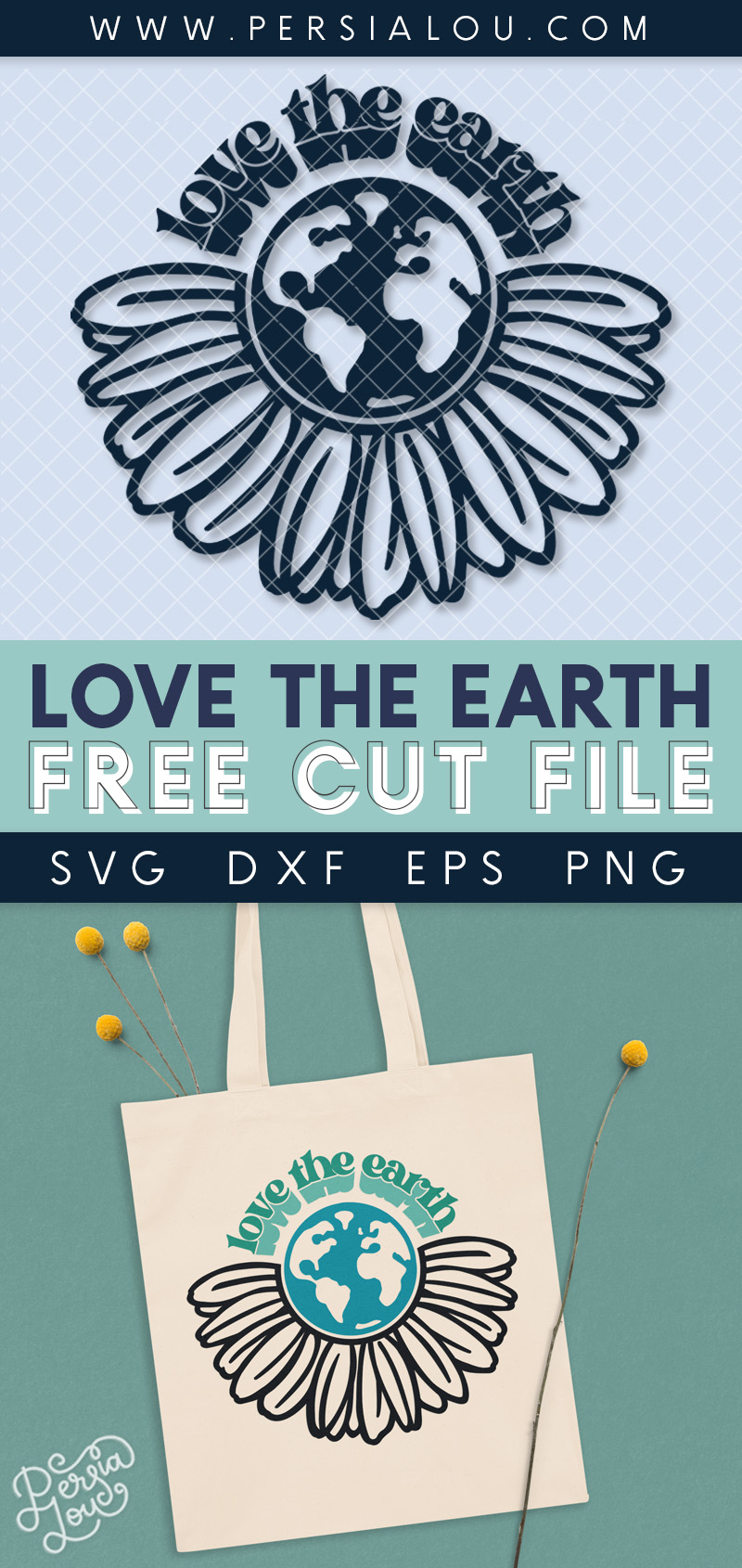 Download Love The Earth Svg Free Earth Day Cut Files Persia Lou