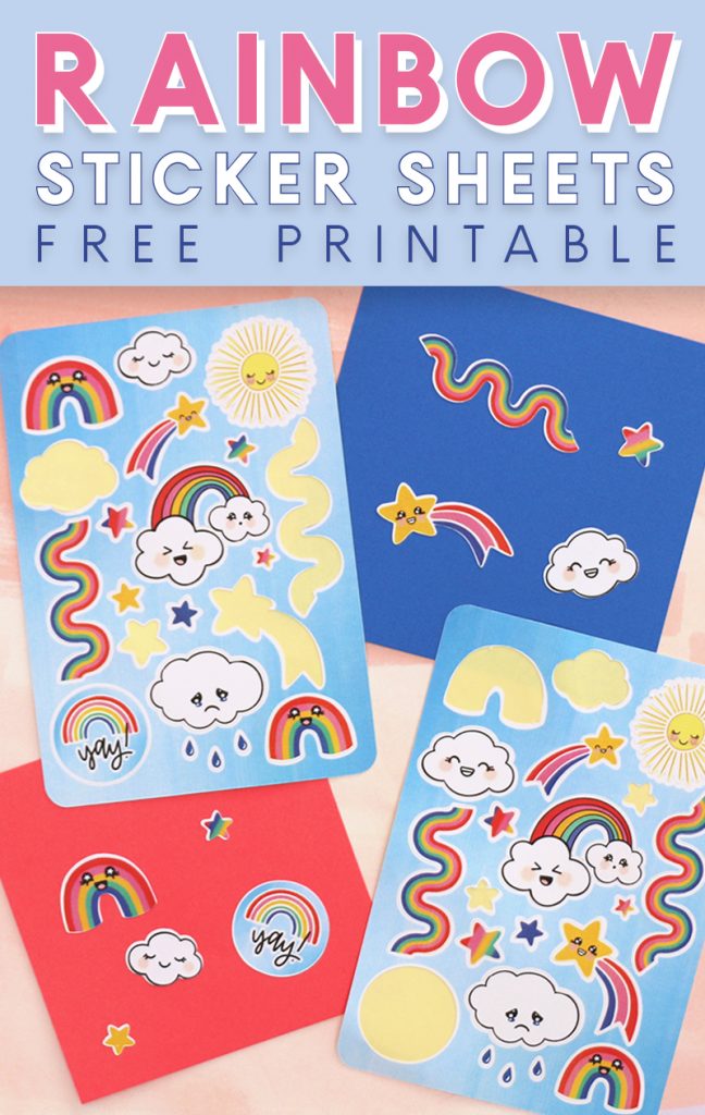 Free Printable Rainbow Sticker Sheets - Persia Lou