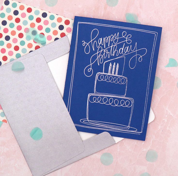 Make Your Own Foil Quill Happy Birthday Card