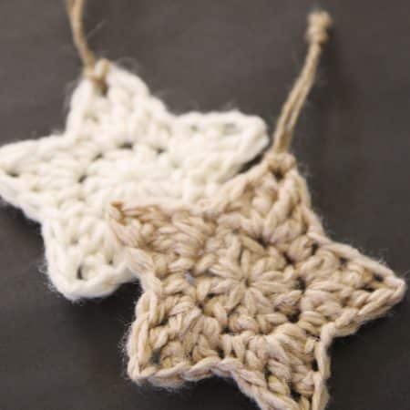crochet star ornaments