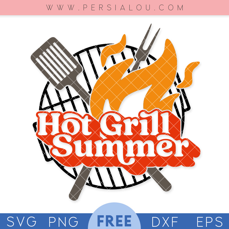 free hot grill summer svg