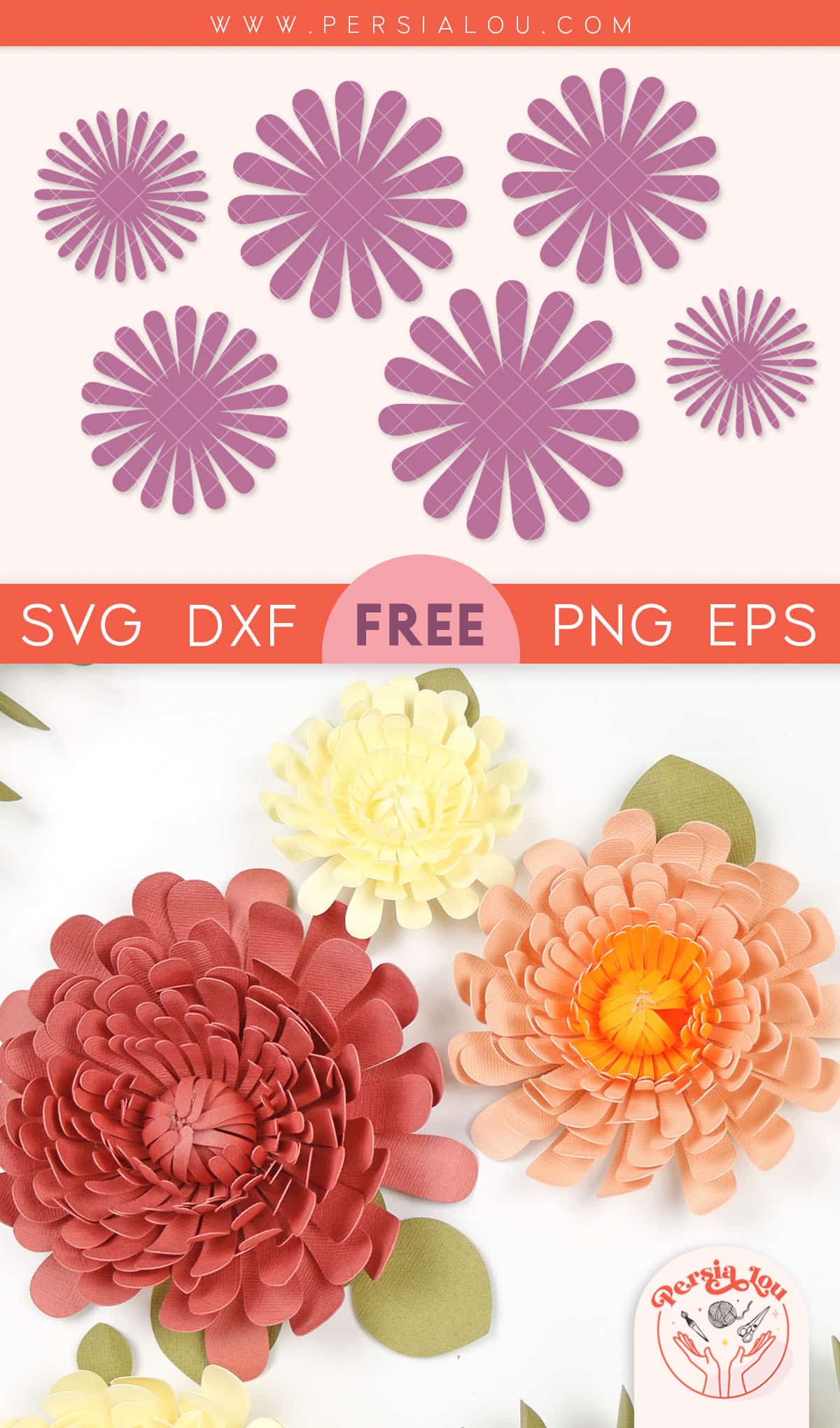 free paper chrysanthemum svg