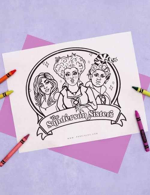 free sanderson sisters hocus pocus coloring page