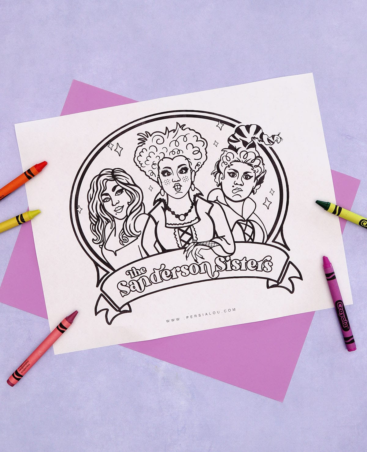 free sanderson sisters hocus pocus coloring page