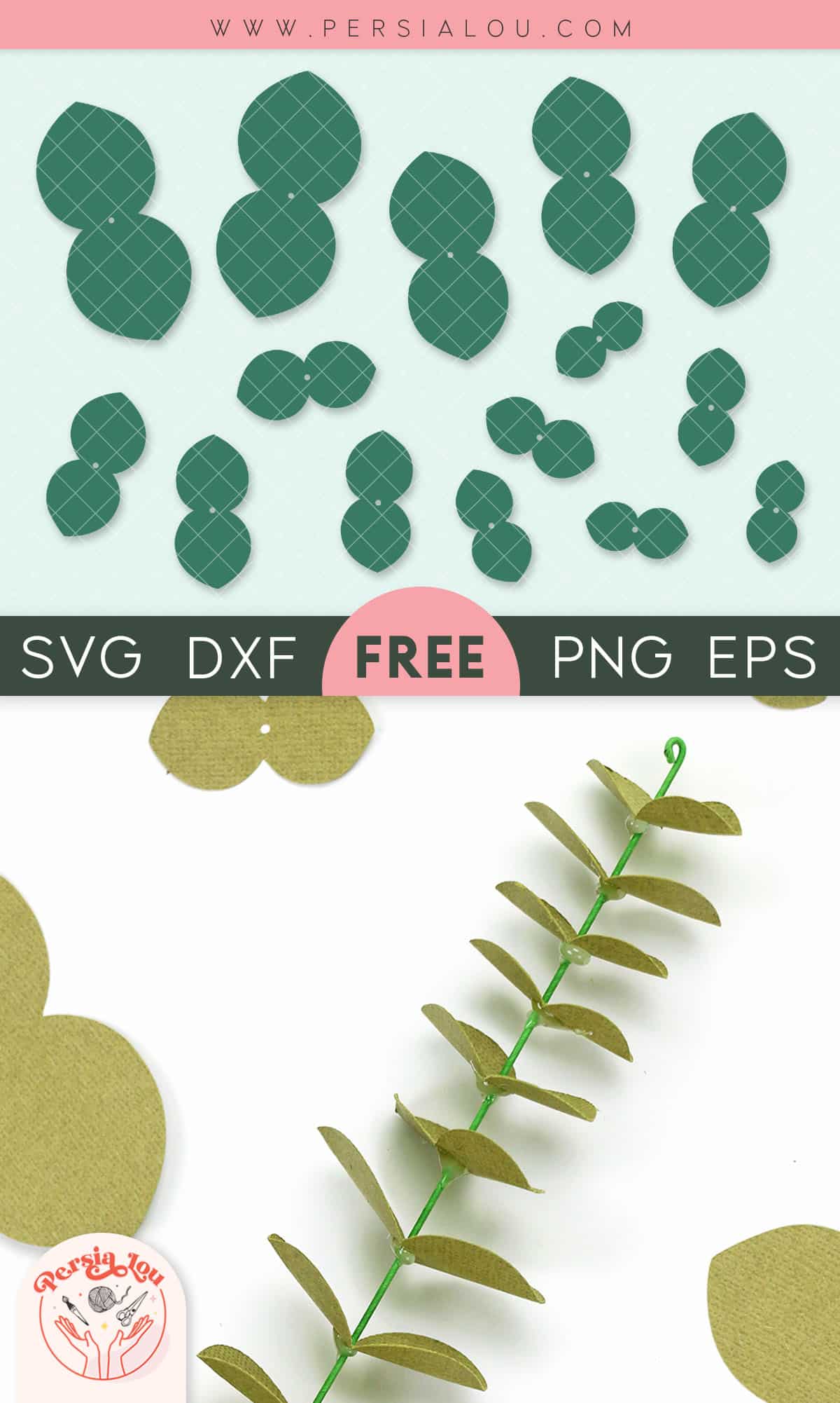 free paper eucalyptus svg cut file