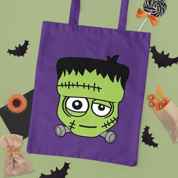 frankenstein svg tote bag