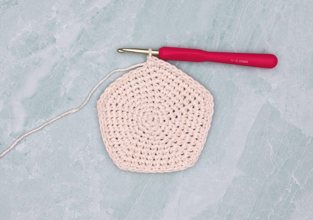crochet mushroom bag base