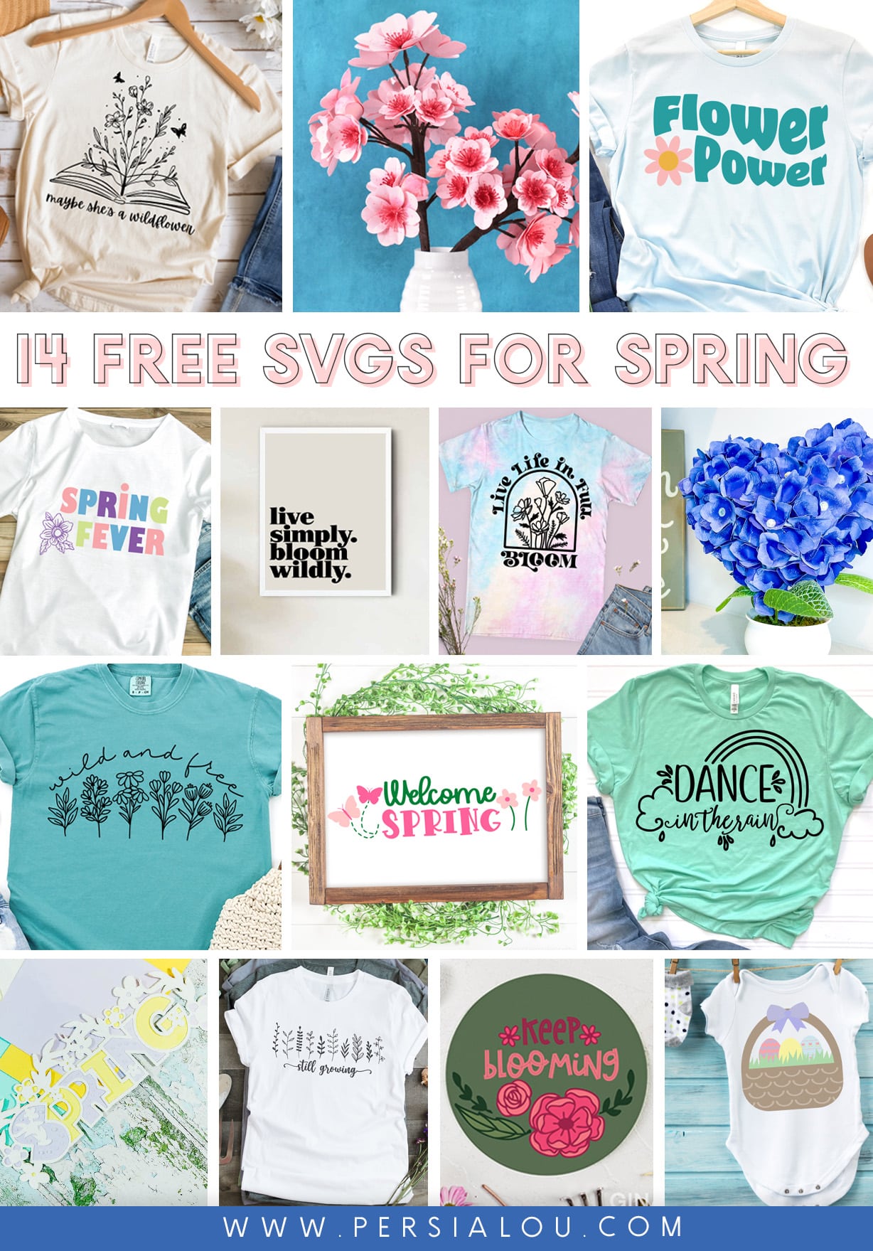 free spring svg cut file projects