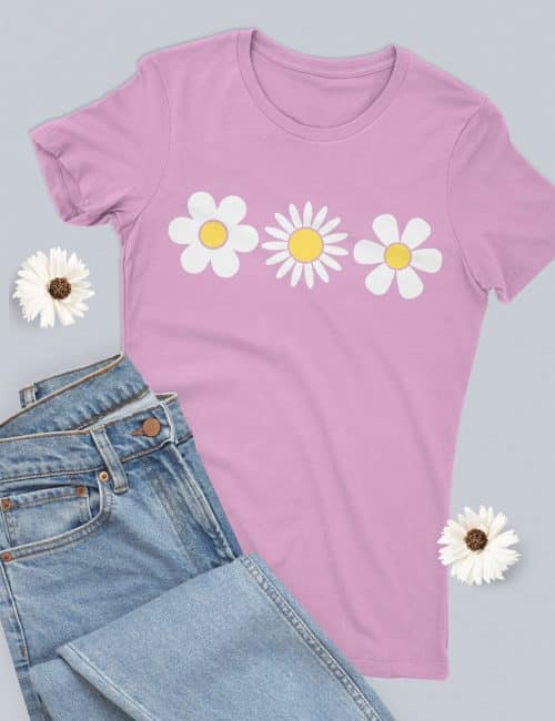 simple retro daisy svg shirt design