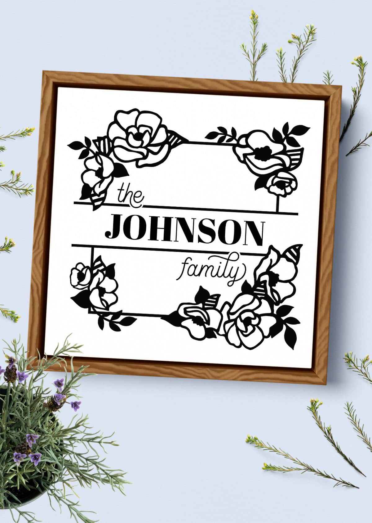 diy family last name sign