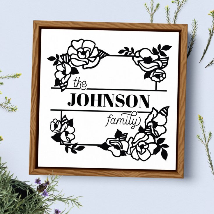 diy family last name sign