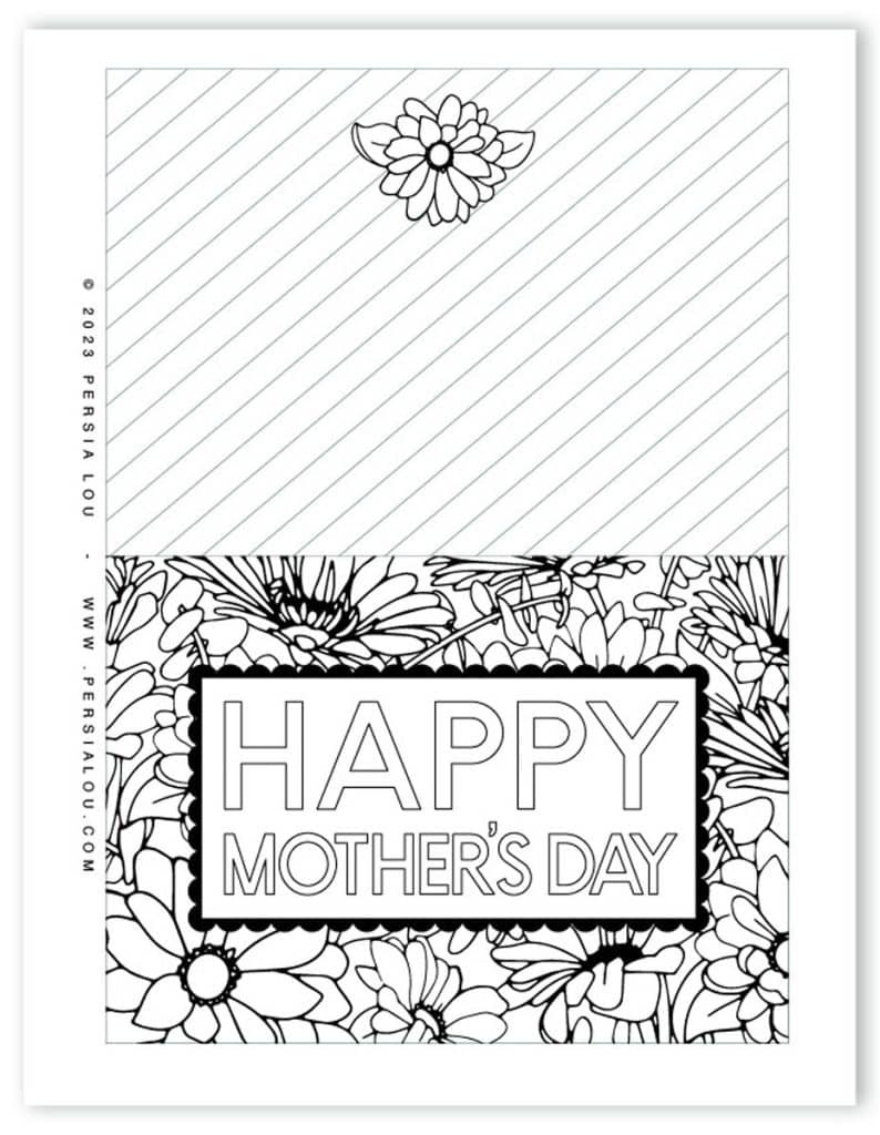 happy mother's day printable card