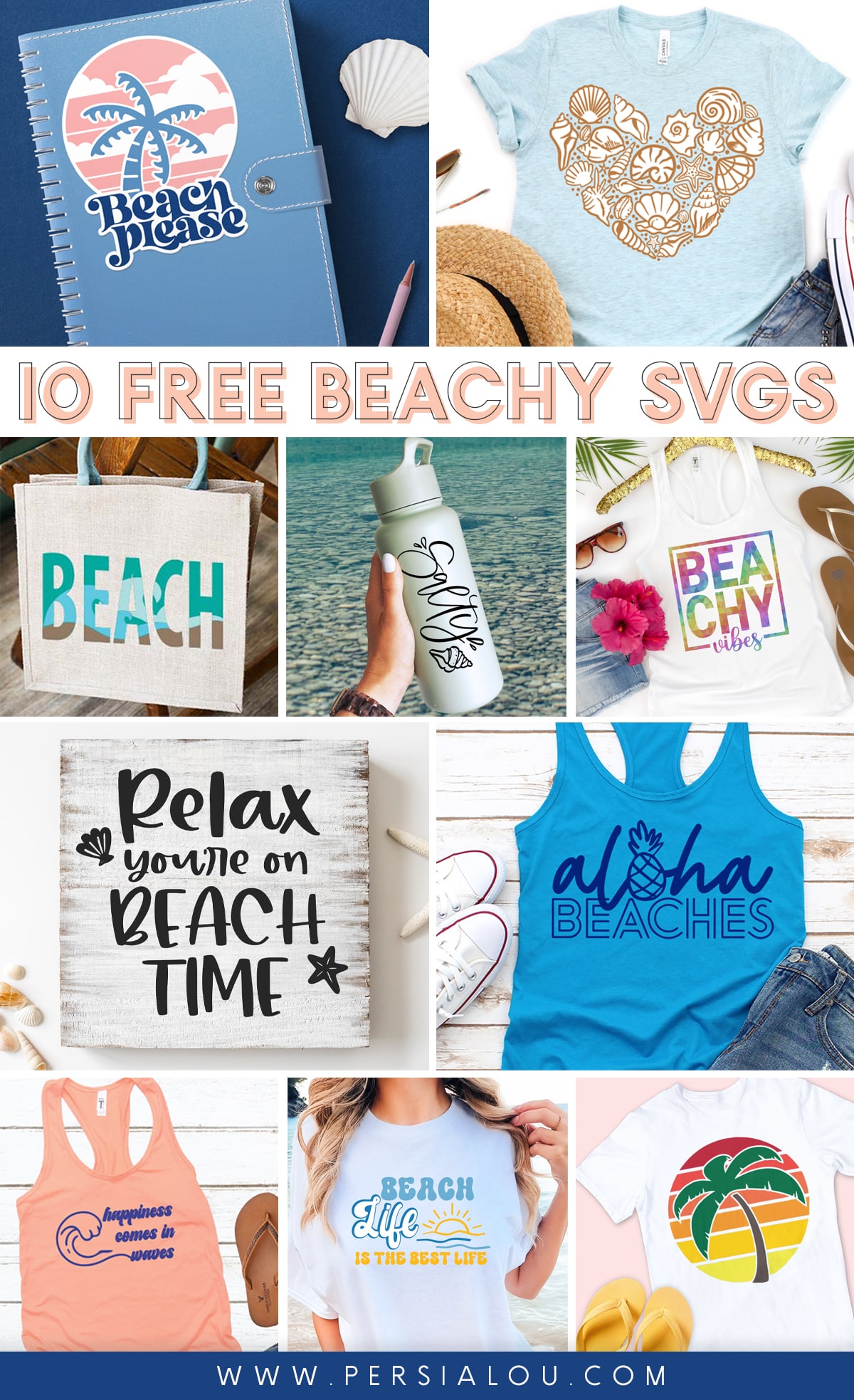 10 free beach themed svg projects